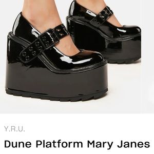 YRU Shoes Platform Mary Janes